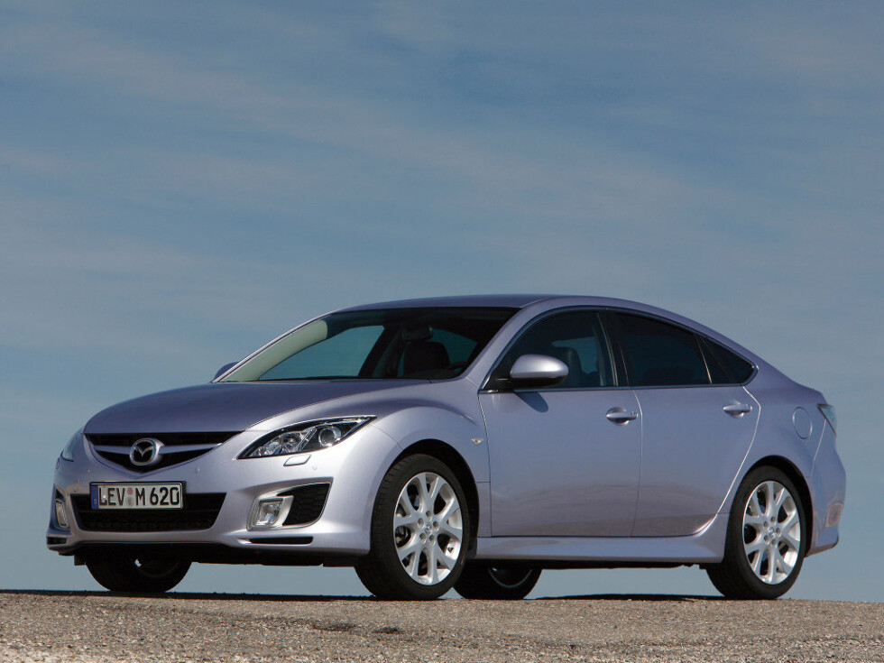 Коврики текстильные "Классик" для Mazda 6 (лифтбек / GH) 2007 - 2010, черные, 5шт.