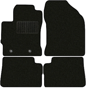 Коврики текстильные "Комфорт" для Toyota Auris II (хэтчбек 5 дв / E180) 2012 - 2016, черные, 4шт.