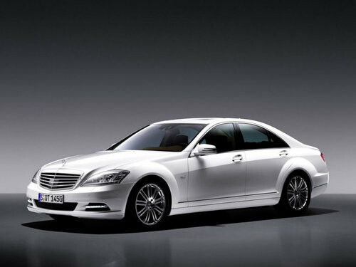 Коврики ЭВА "EVA ромб" для Mercedes-Benz S-Class V (седан / W221 Short) 2005 - 2013, черные, 4шт.