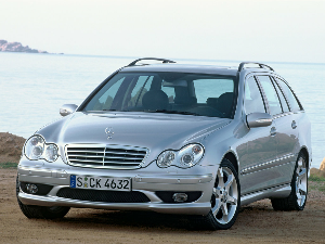 Коврики текстильные для Mercedes-Benz C-Class II (универсал / S203) 2004 - 2008