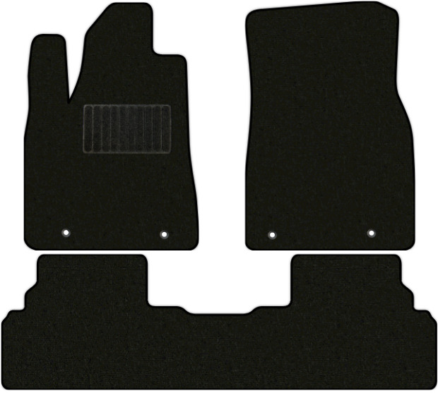 Коврики текстильные "Комфорт" для Lexus RX450h III (suv, гибрид / AL10) 2009 - 2012, черные, 3шт.