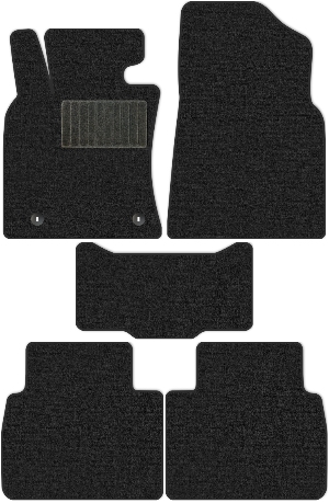 Коврики текстильные "Комфорт" для Toyota Camry IX (седан / XV70) 2017 - Н.В., темно-серые, 5шт.