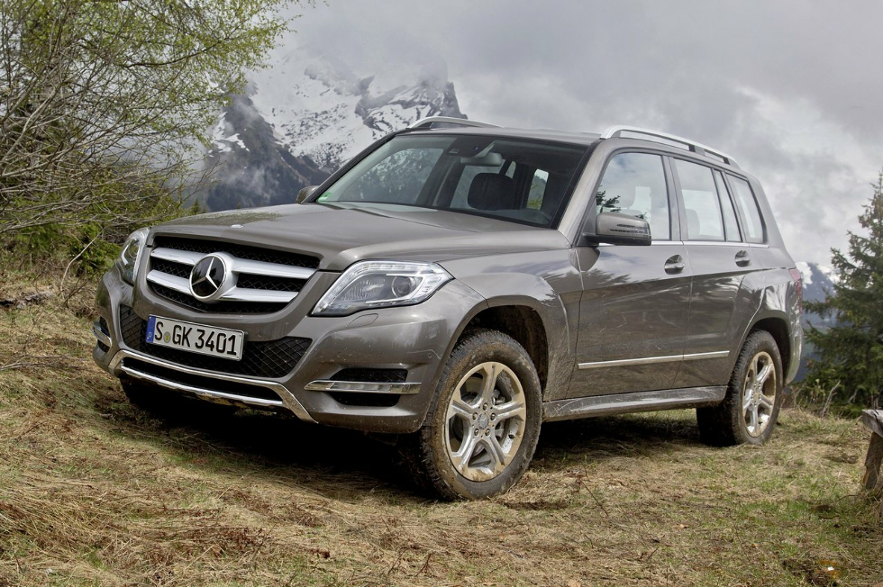 Коврики текстильные "Стандарт" для Mercedes-Benz GLK-Class (suv / X204) 2012 - 2015, черные, 4шт.