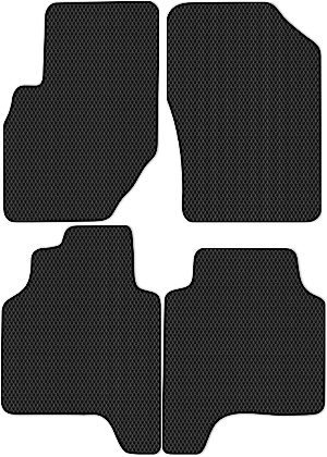 Коврики ЭВА "Ромб" для Hyundai Tarracan (suv / HP) 2004 - 2007, черные, 4шт.