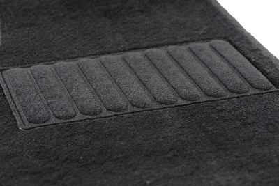 Коврики текстильные "Стандарт" для Лада Ларгус I (Универсал 7 мест / R90) 2012 - 2021, черные, 5шт.