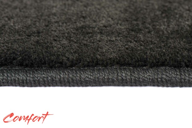 Коврики текстильные "Комфорт" для Volkswagen Polo (лифтбек / MK6) 2020 - Н.В., черные, 5шт.
