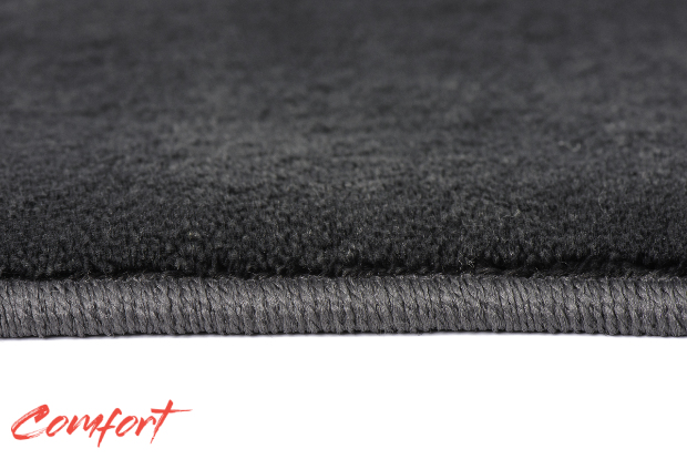Коврики текстильные "Комфорт" для Hyundai Santa Fe IV (suv  5 мест / TM) 2021 - Н.В., темно-серые, 3шт.